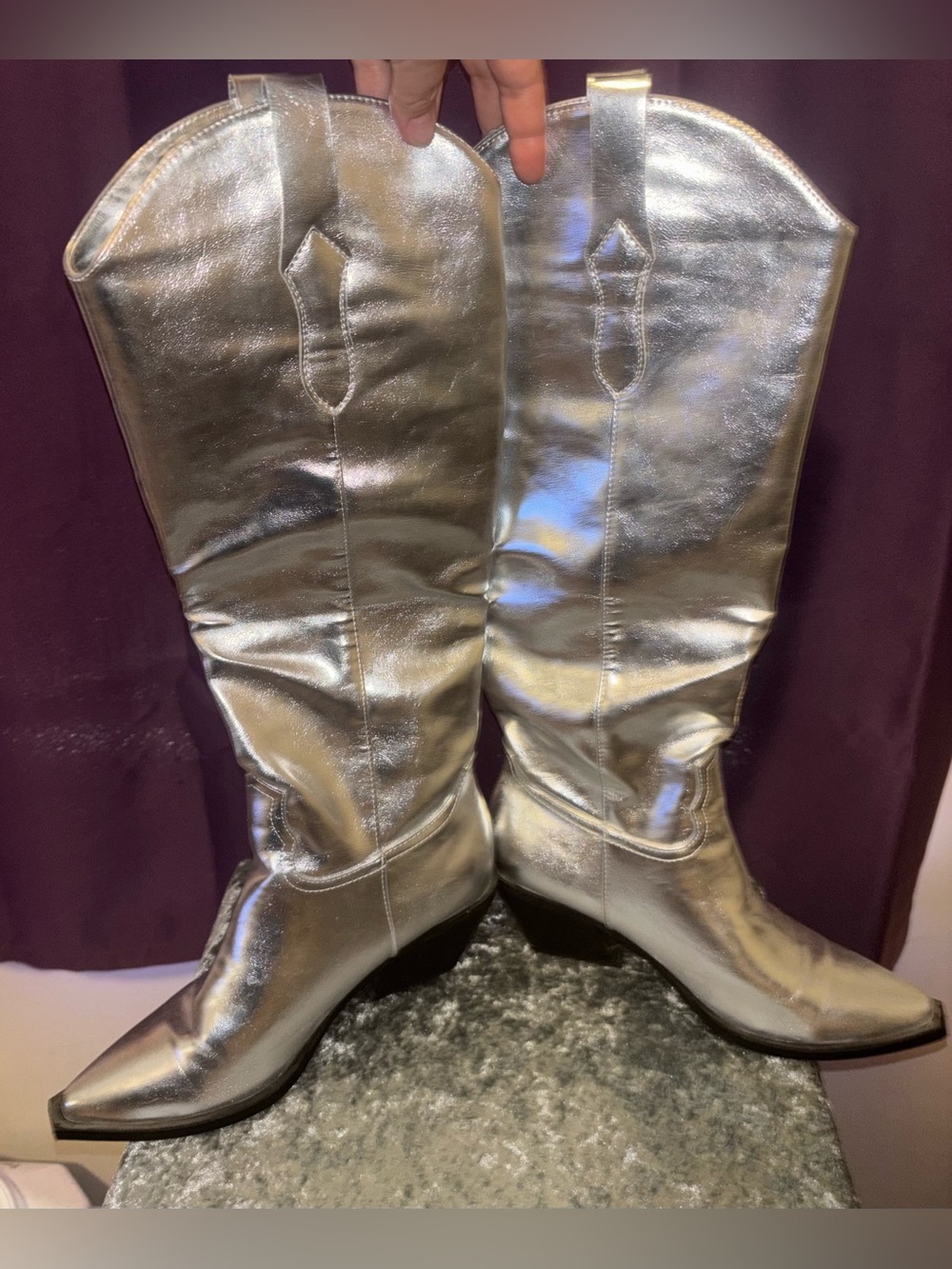 Bellini silver boots